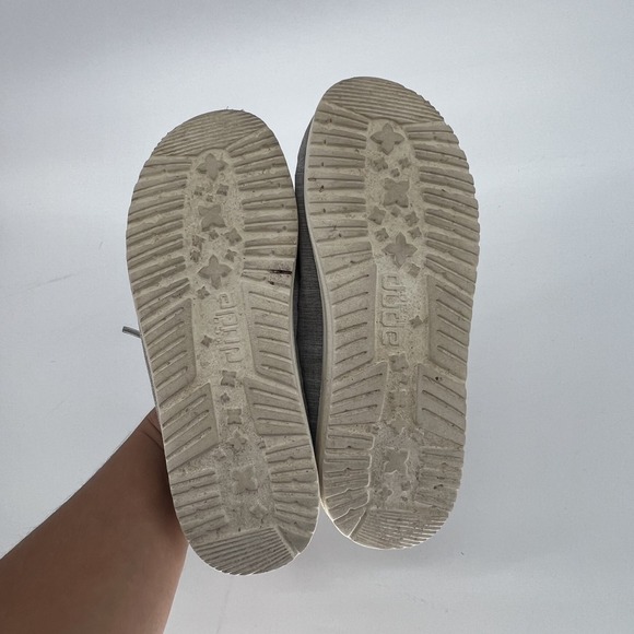 Hey Dude Wally Youth Blend Linen Stone US Youth Size 3 Women's 4 40159-270 - Picture 2 of 3